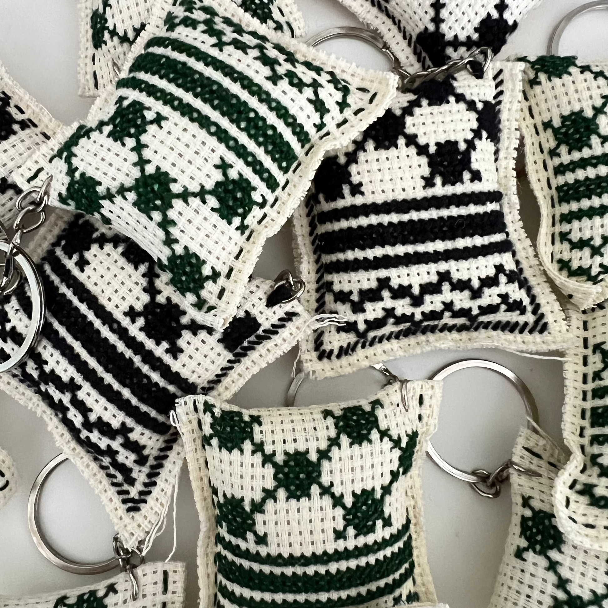 Handcrafted Keffiyeh Keyring