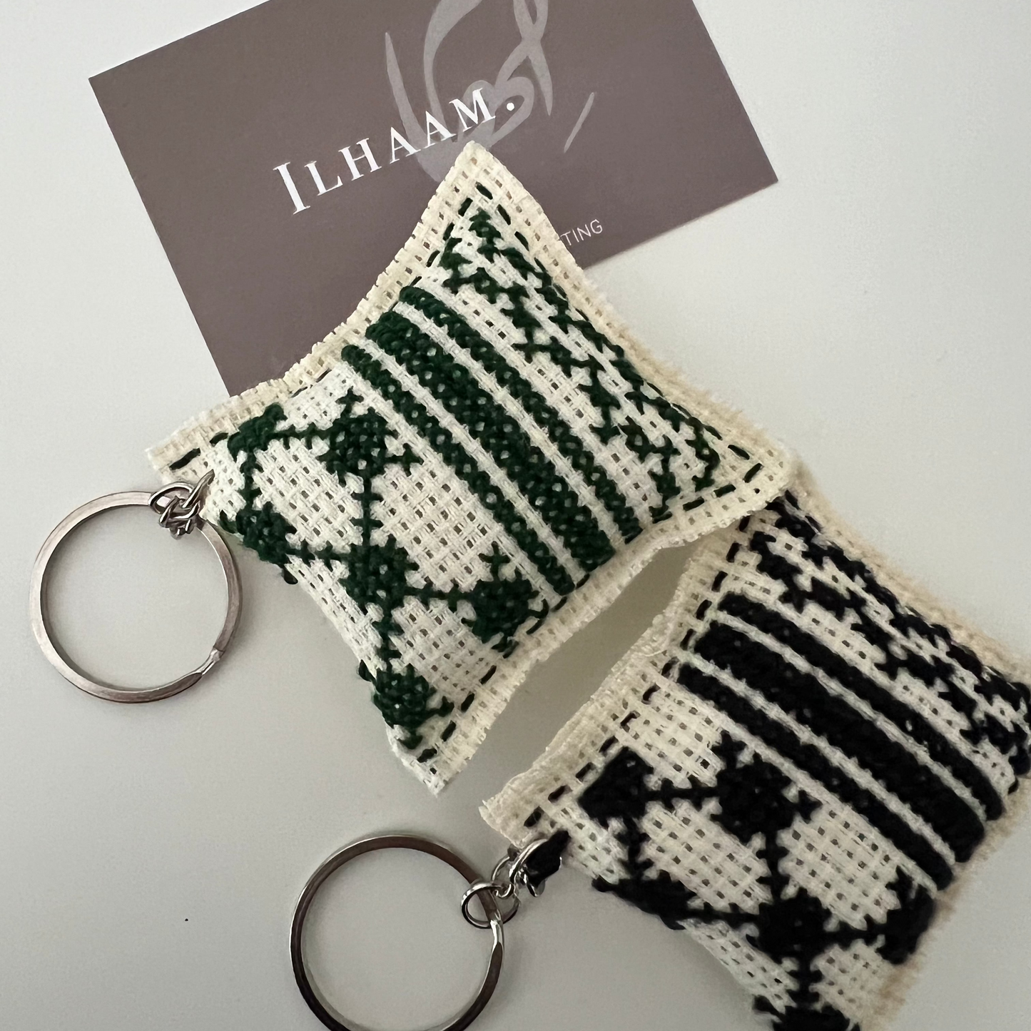 Handcrafted Keffiyeh Keyring