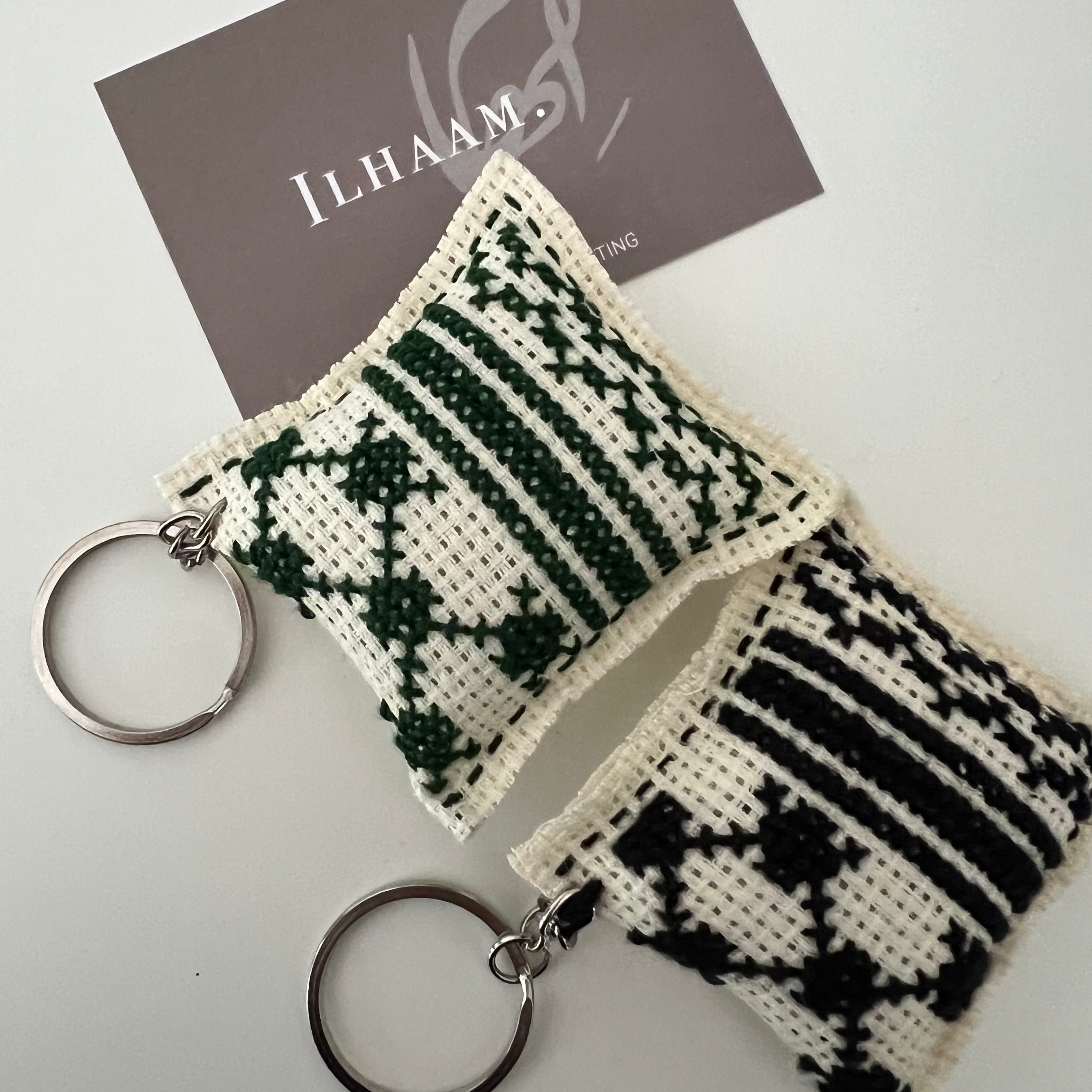 Handcrafted Keffiyeh Keyring