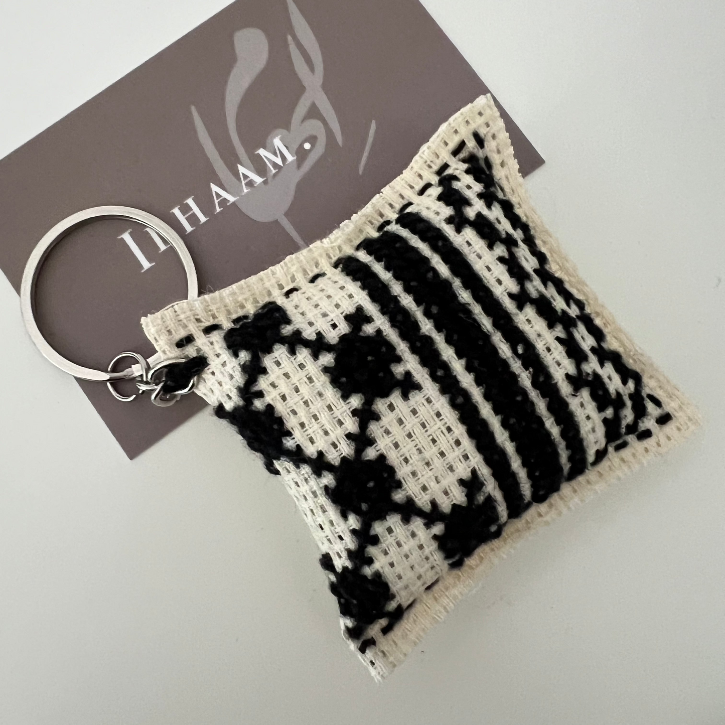 Handcrafted Keffiyeh Keyring