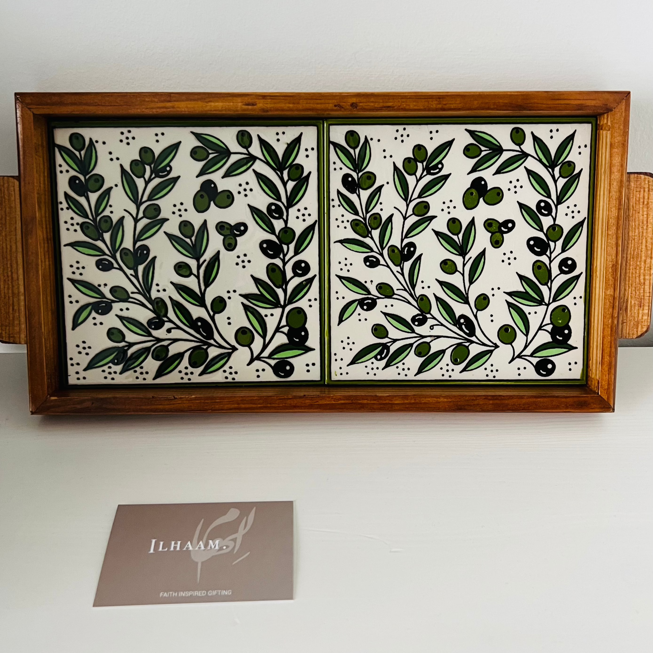 Handcrafted Palestinian Olive Trays