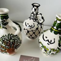 Handcrafted Palestinian Olive Oil Dispenser - Ilhaam UK