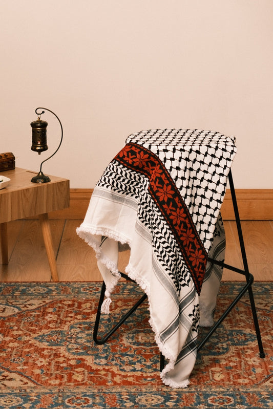 Tatreez Border Hirbawi Kufiya